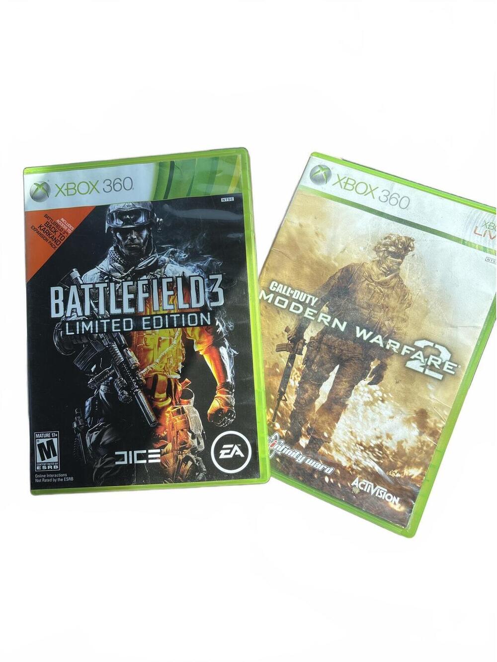 Battlefield 3 Limited Edition & Call of Duty Modern Warfare - Xbox 360 Games